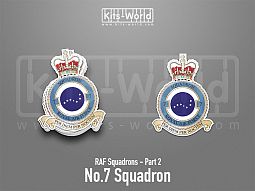 Kitsworld SAV Sticker - British RAF Squadrons - No.7 Squadron 
